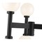 Z-Lite Laurent Outdoor Post Mount Fixture, 6-Light, 30 In.W x 27 In.H, Black/Opal 597MP6-BK - alternate 3